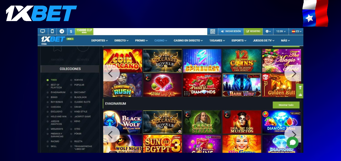 Juegos de casino 1xBet